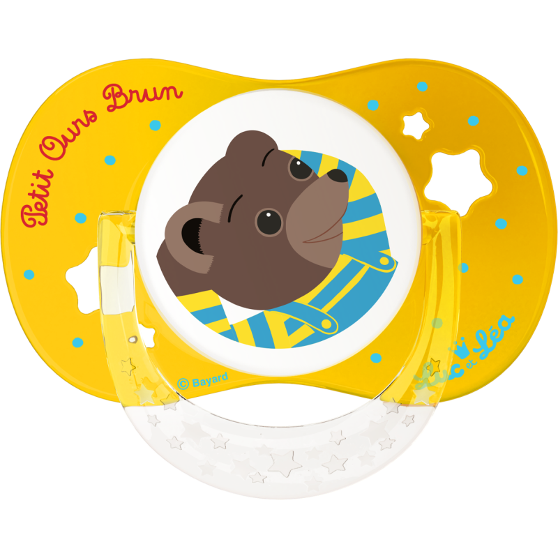  - duo symmetrical pacifier little brown bear 0-6 months 